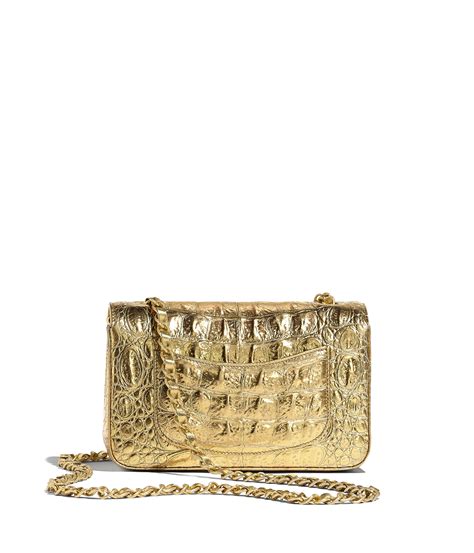 chanel metallic crocodile gold metalgold price